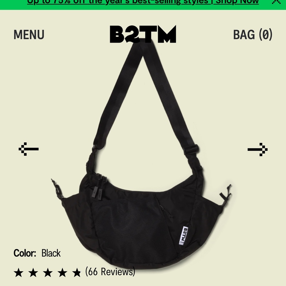 Baboon to the moon crescent bag